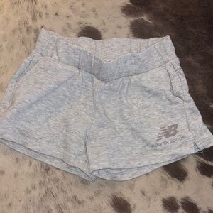 New Balance Gray Athletic Shorts with Elastic Waistband
